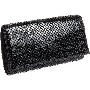 ❤️Metal Mesh Roll Bag Clutch Purse 4.5" x 7.5" x 2" Shoulder Chain Included